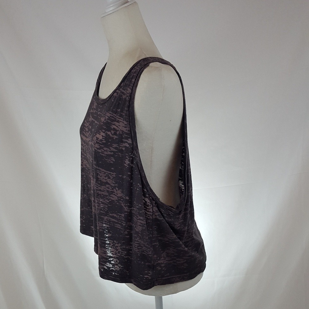 Project Social T Y2K Gray Burnout Horseshoe Graphic Muscle Tank Top Medium - Picture 4 of 7